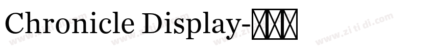 Chronicle Display字体转换
